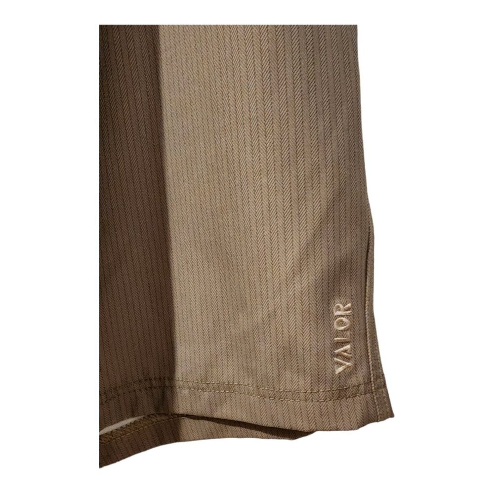 Valor Collective Shorts Men 31 Beige Herringbone 100% Polyester Skate Beach Surf - Picture 15 of 16